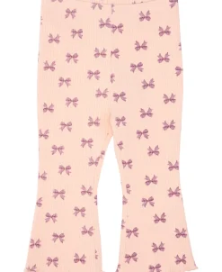 New Babies' All Over Print Rib Flare Bottoms