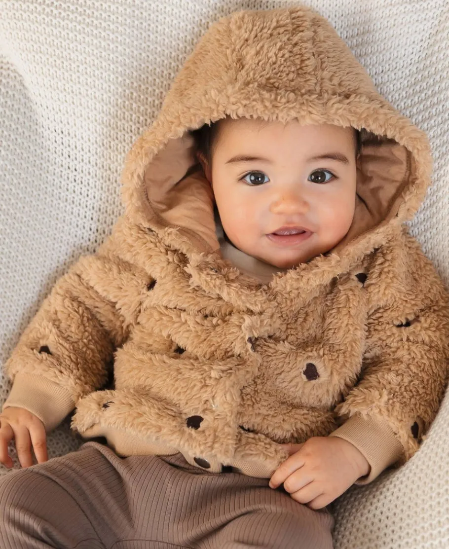 Outlet Babies' Embroidered Teddy Jacket Jackets