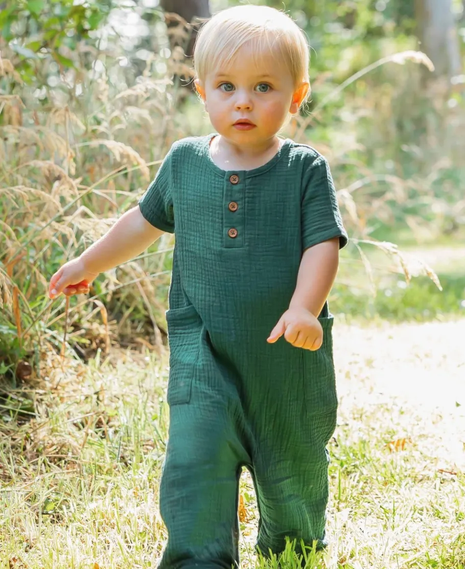 Outlet Babies' Muslin Long Romper Rompers + Sets