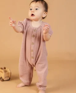 Clearance Babies' Muslin Romper Rompers + Sets
