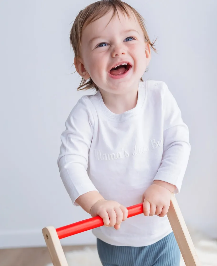 Outlet Babies' Plain Slogan Long Sleeve Tee Tops|Baby Essentials