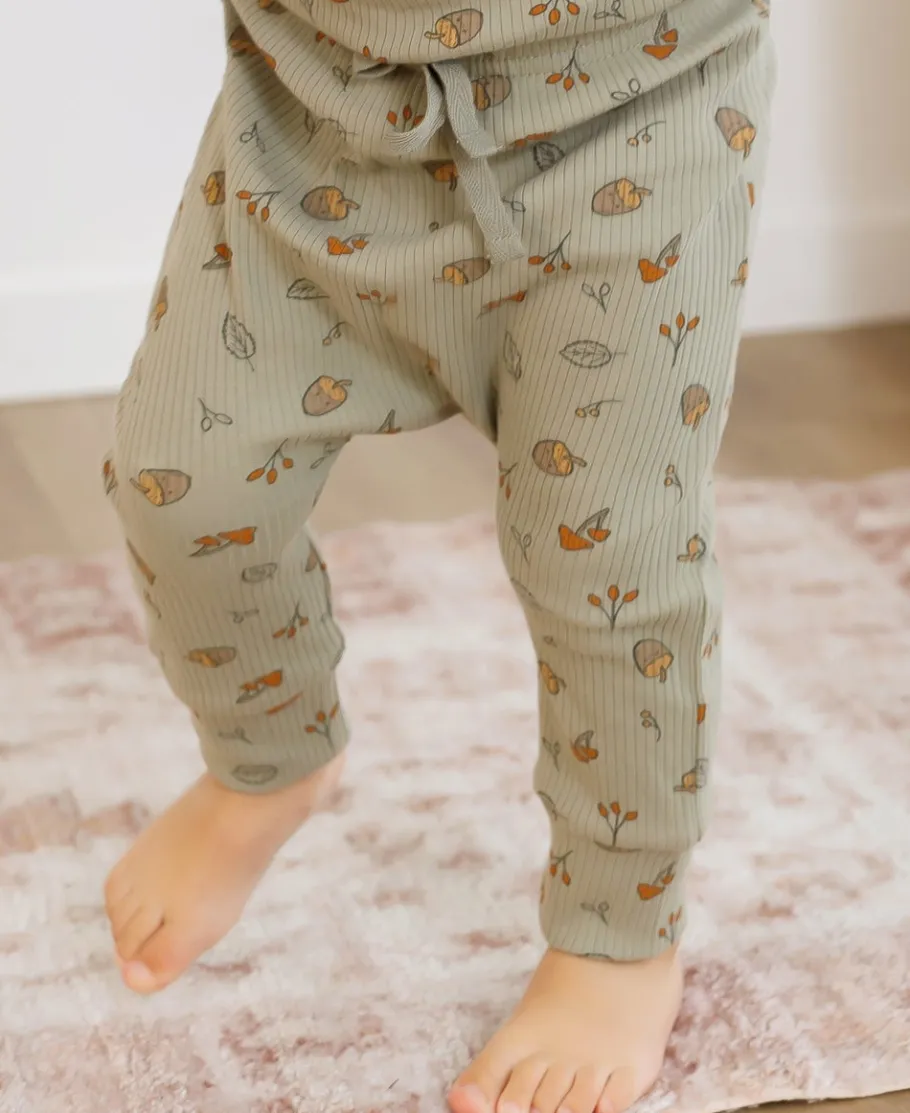 Hot Babies' Printed Rib Pants Bottoms