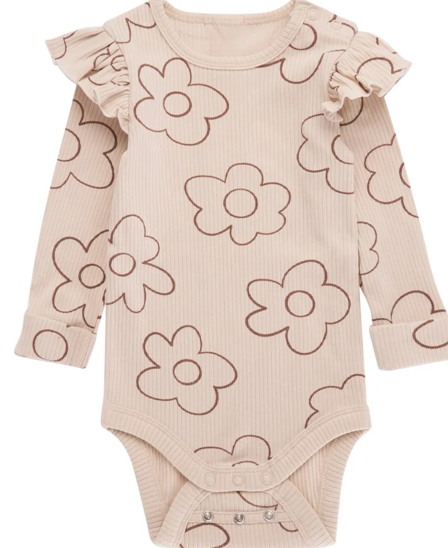 Online Babies' Rib Frill Long Sleeve Bodysuit Bodysuits