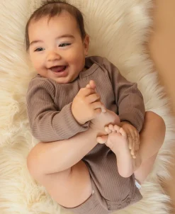 Hot Babies' Rib Long Sleeve Bodysuit Bodysuits