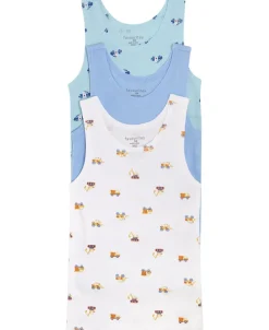 New Kids' 3 Pack Print Singlet Kids Kids Singlets & Bras|All Kids Underwear