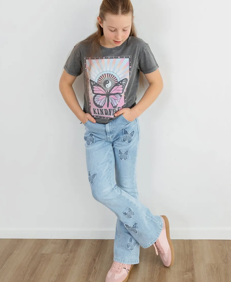 Fashion Kids' Applique Flare Jeans Kids Bottoms|Kids 8 - 16