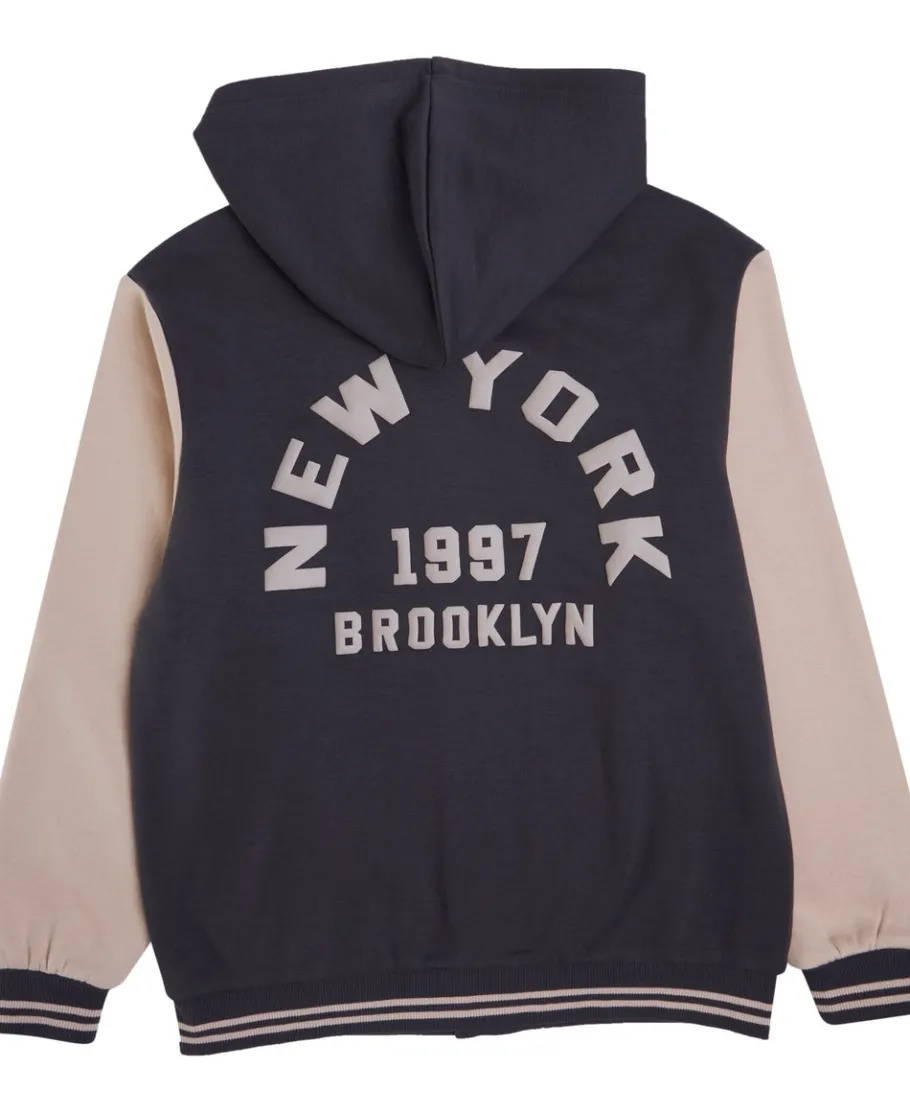 Best Kids' Collegiate Sweat Hooded Print Bomber Kids Sweats + Fleece|Tops