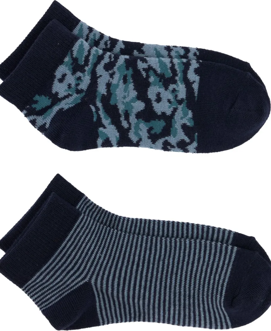 New Kids' Favourites 2 Pack Low Cut Jacquard Sock Kids Accessories|Underwear