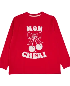 Sale Kids' Long Sleeve Oversized Puff Print Top Kids Tops|T-Shirts