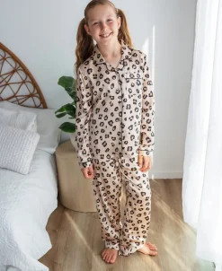 Sale Kids' Long Sleeve Satin PJs Kids Sleepwear