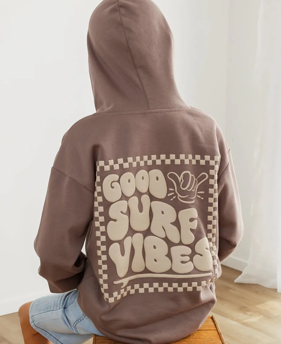 Outlet Kids' Oversized Puff Print Hoodie Kids Sweats + Fleece|Tops