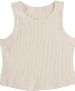 Best Kids' Plain Rib Tank Kids Tops|Essentials