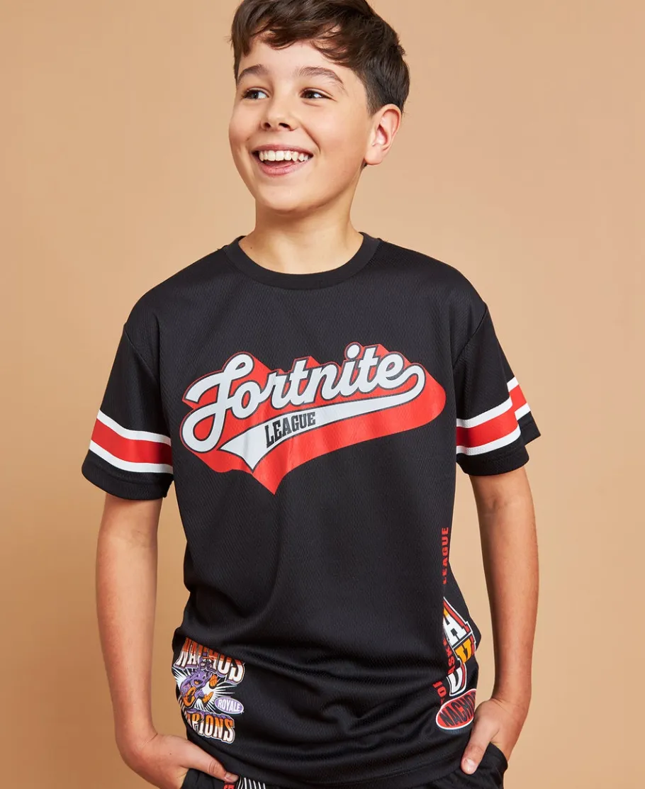 Fashion Kids' Short Sleeve Fortnite Mesh Tee Kids Licensed Clothing|Tops