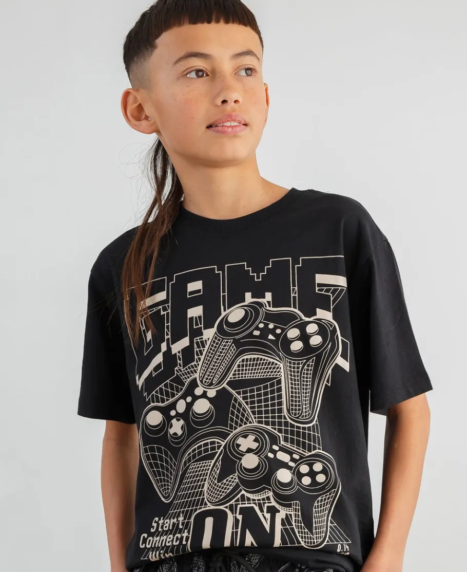 Hot Kids' Short Sleeve Print Tee Kids Tops|Essentials