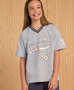 Best Kids' Short Sleeve Sporty V-Neck Jersey Tee Kids Tops|T-Shirts