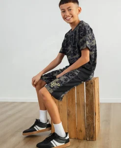 Online Kids' Sporty Mesh Side Stripe Tee Kids Tops|T-Shirts