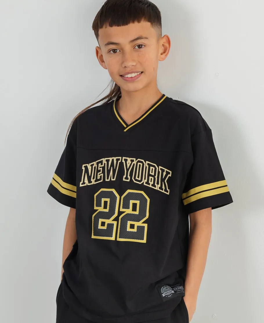 Sale Kids' V Neck Sporty Jersey Tee Kids Tops|T-Shirts