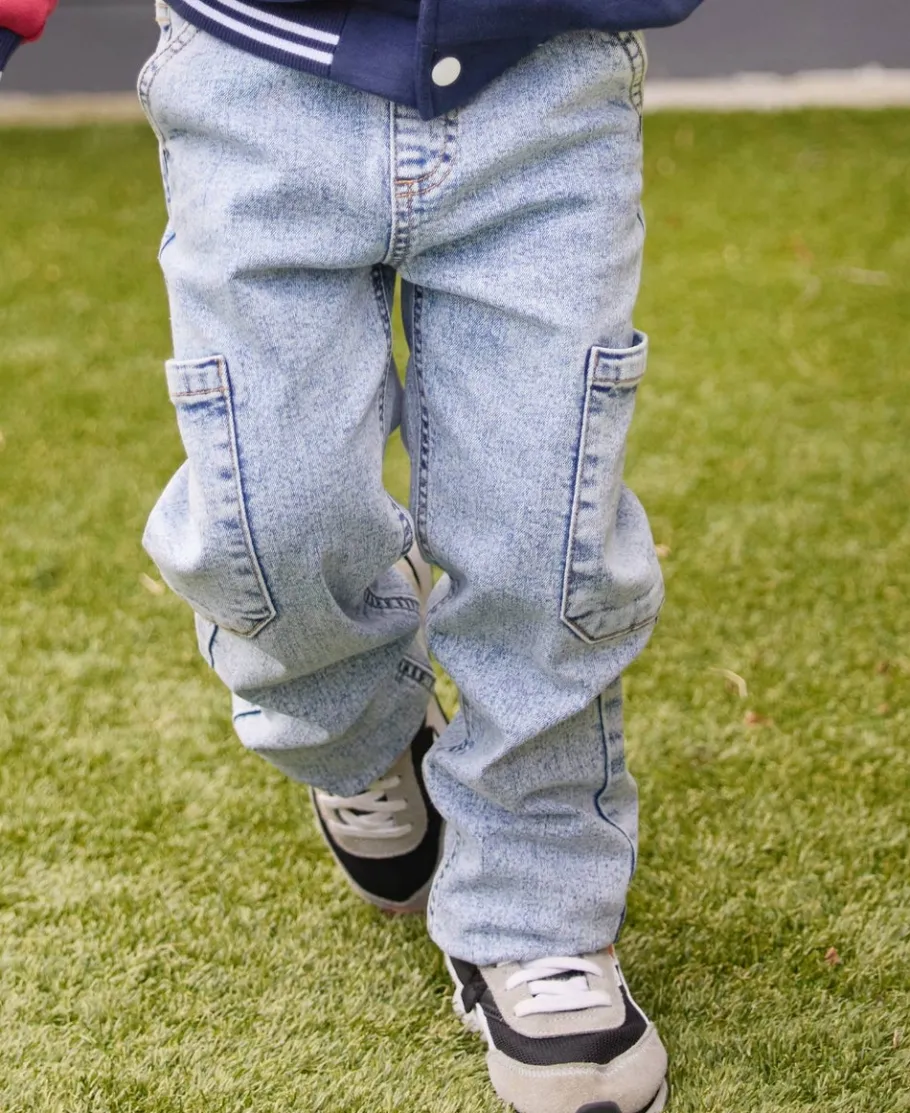 Outlet Little Kids' Denim Cargo Jean Kids Bottoms|Kids 1 - 7