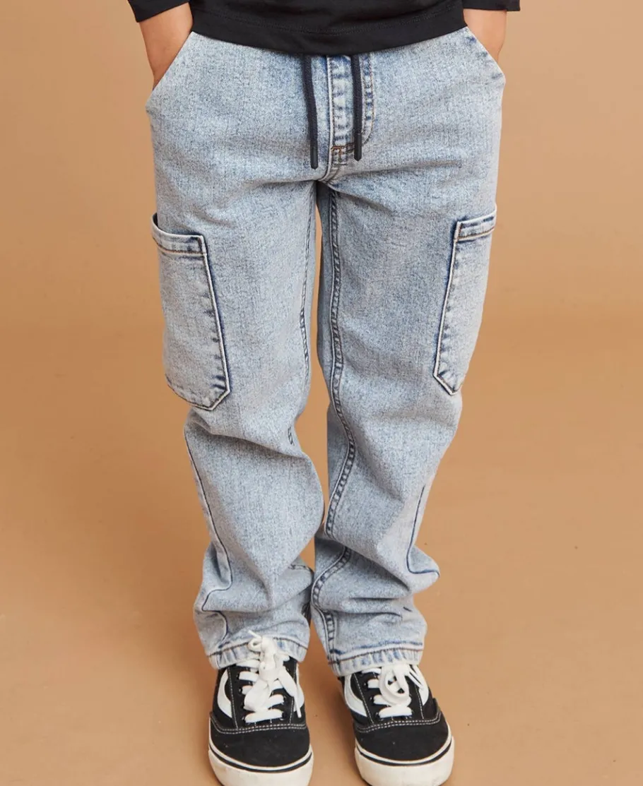 Outlet Little Kids' Denim Cargo Jean Kids Bottoms|Kids 1 - 7