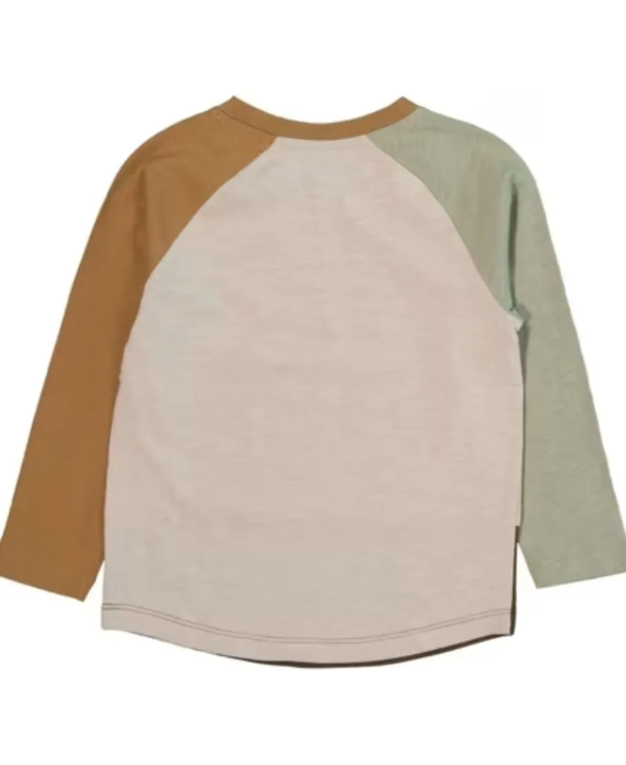 Best Little Kids' Long Sleeve Panel Print Tee Kids Tops|T-Shirts