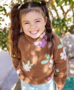 Discount Little Kids' 1/4 Zip Printed Teddy Sweat Kids Sweats + Fleece|Kids 1 - 7