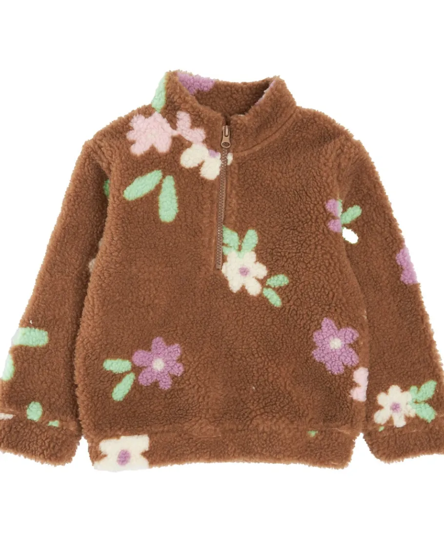 Discount Little Kids' 1/4 Zip Printed Teddy Sweat Kids Sweats + Fleece|Kids 1 - 7