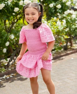 Online Little Kids' Broderie Top & Skirt Set Kids Kids 1 - 7