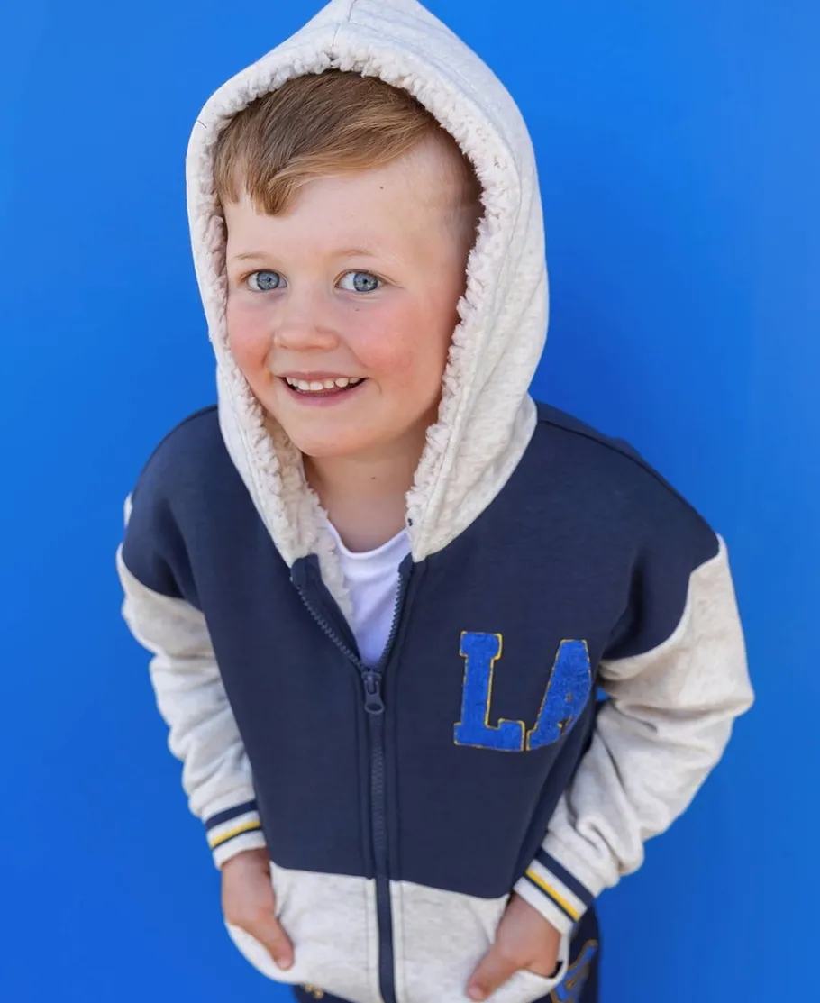 Best Little Kids' Collegiate Sherpa Hoodie Kids Sweats + Fleece|Tops
