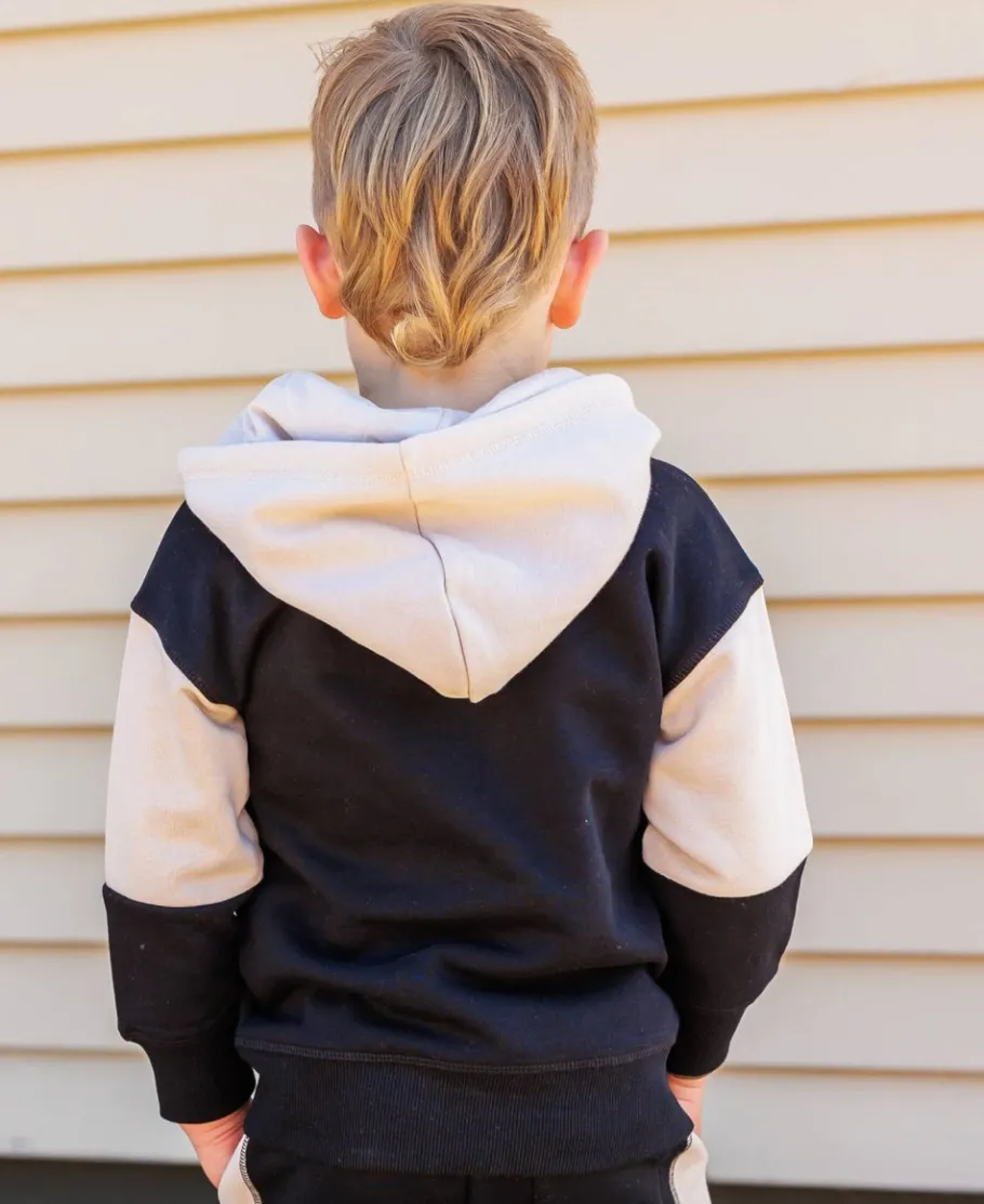 Outlet Little Kids' Colourblock Zip Through Hoodie Kids Sweats + Fleece|Tops