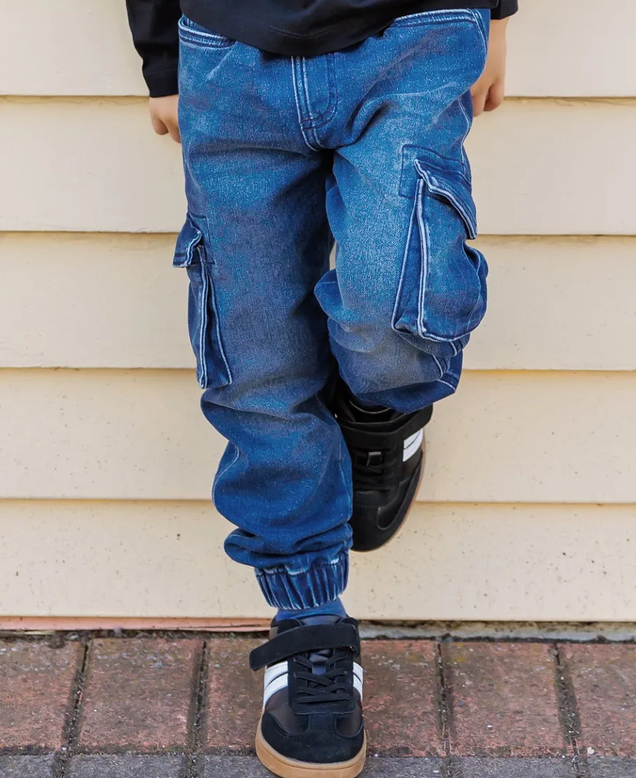 Fashion Little Kids' Denim Cargo Cuff Jean Kids Kids 1 - 7