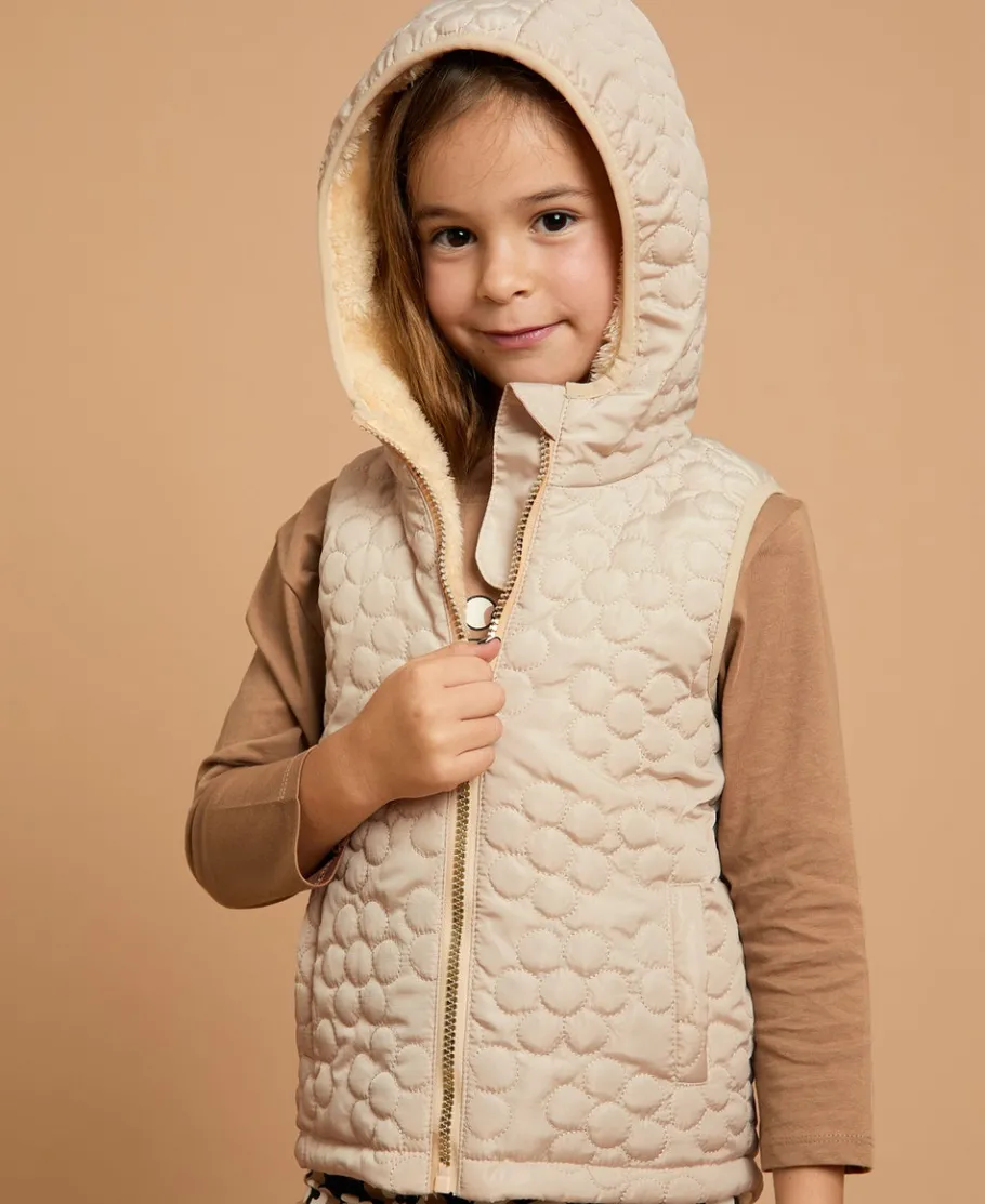 New Little Kids' Fleece Lined Hooded Puffer Vest Kids Jackets|Kids 1 - 7