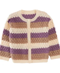 Best Little Kids' Fluffy Textured Stripe Cardigan Kids Kids 1 - 7