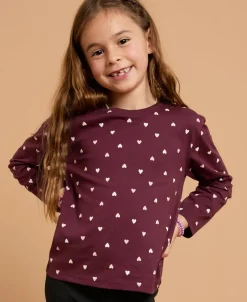 Discount Little Kids' Long Sleeve All Over Print Tee Kids Tops|T-Shirts