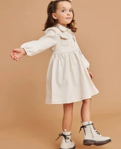 Best Little Kids' Long Sleeve Denim Dress Kids Dresses|Kids 1 - 7