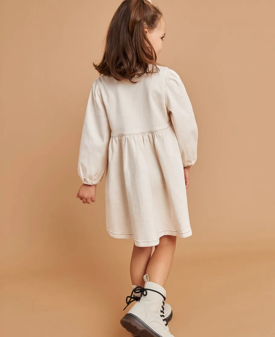 Best Little Kids' Long Sleeve Denim Dress Kids Dresses|Kids 1 - 7