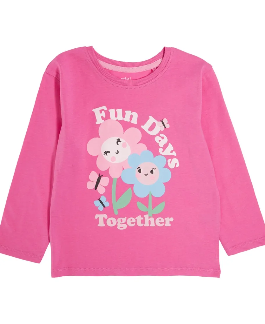 Outlet Little Kids' Long Sleeve Print Tee Kids Tops|Essentials