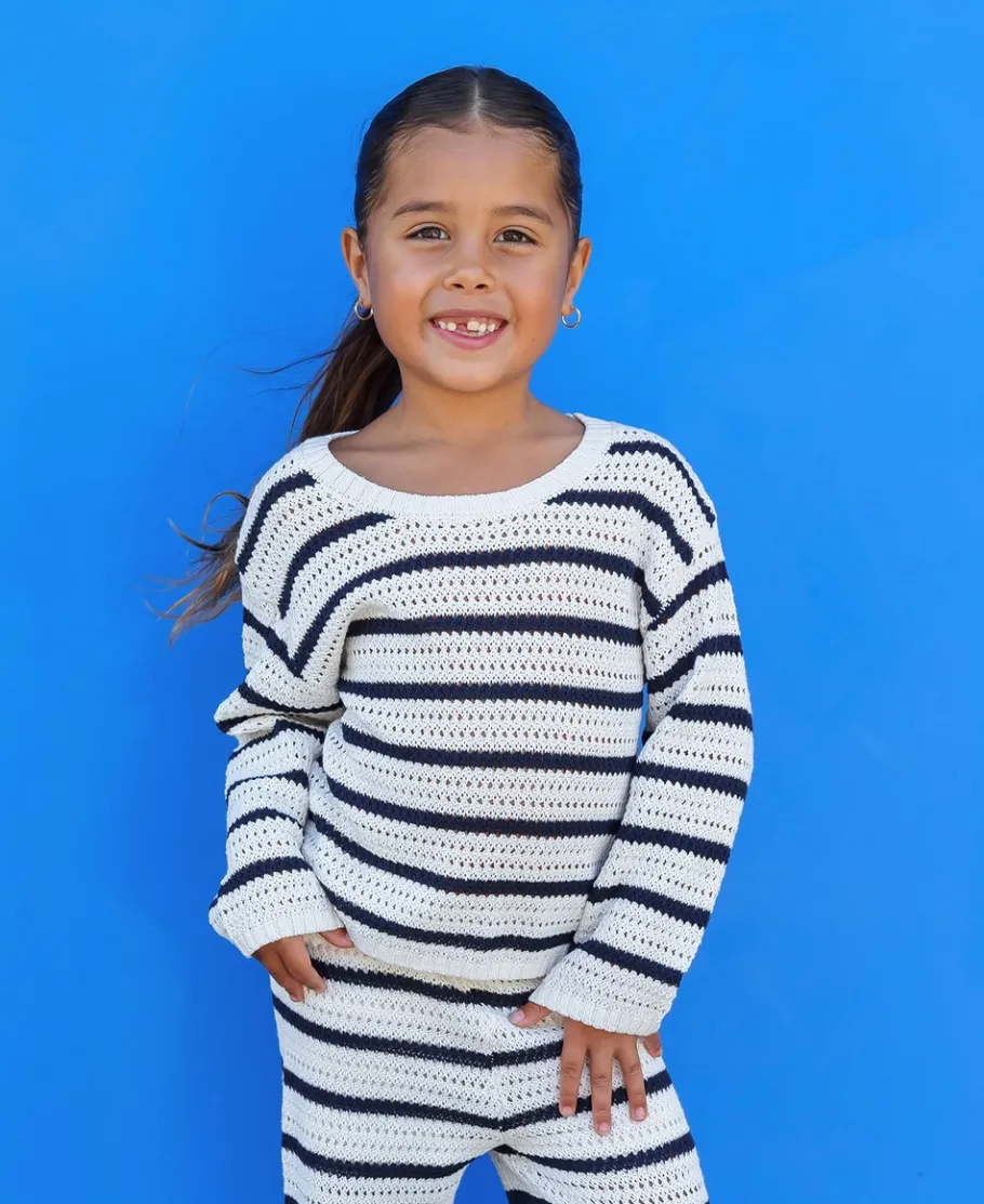 Clearance Little Kids' Long Sleeve Stripe Knit Jumper Kids Tops|Kids 1 - 7