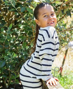 Clearance Little Kids' Long Sleeve Stripe Knit Jumper Kids Tops|Kids 1 - 7