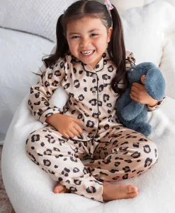 Hot Little Kids' Long Sleeve Satin PJs Kids Sleepwear|Kids 1 - 7