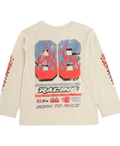 Outlet Little Kids' Long Sleeve Sporty Moto Print Tee Kids Tops|Kids 1 - 7