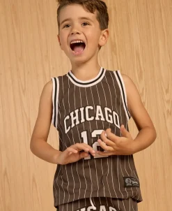 Sale Little Kids' Mesh Basketball Singlet Kids Tops|T-Shirts