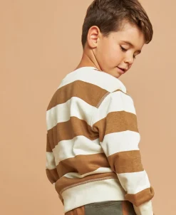 Clearance Little Kids' Printed Stripe Sweatshirt Kids Sweats + Fleece|Kids 1 - 7