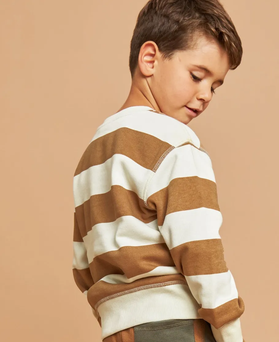 Clearance Little Kids' Printed Stripe Sweatshirt Kids Sweats + Fleece|Kids 1 - 7