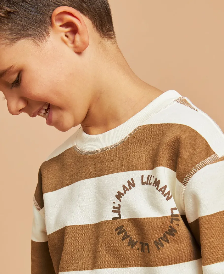 Clearance Little Kids' Printed Stripe Sweatshirt Kids Sweats + Fleece|Kids 1 - 7