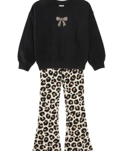 Clearance Little Kids' Printed Sweat & Rib Flare Set Kids Sweats + Fleece|Kids 1 - 7