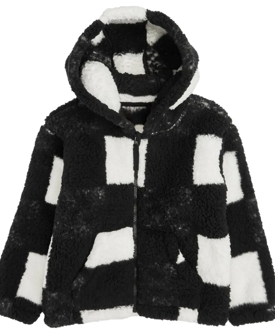New Little Kids' Printed Zip Through Fleece Hoodie Kids Sweats + Fleece|Tops