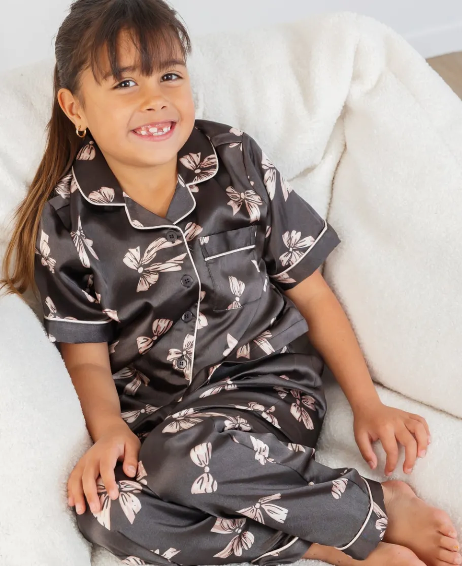 Online Little Kids' Satin PJ Set Kids Sleepwear|Kids 1 - 7