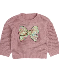 Clearance Little Kids' Sequin Bow Chenille Jumper Kids Tops|Kids 1 - 7