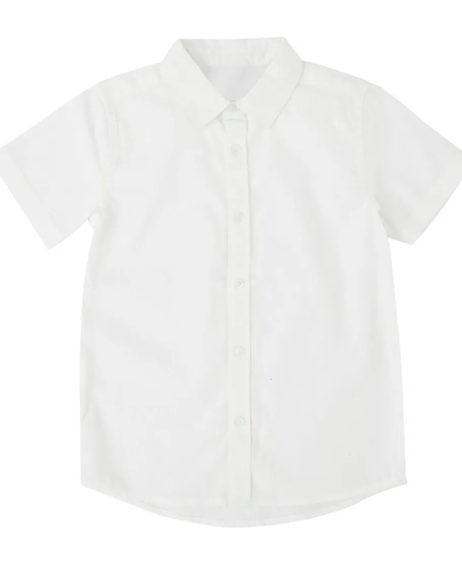 Outlet Little Kids' Short Sleeve Linen Blend Shirt Kids Tops|Kids 1 - 7