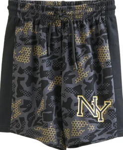 New Little Kids Sporty Mesh Side Stripe Short Kids Bottoms|Kids 1 - 7
